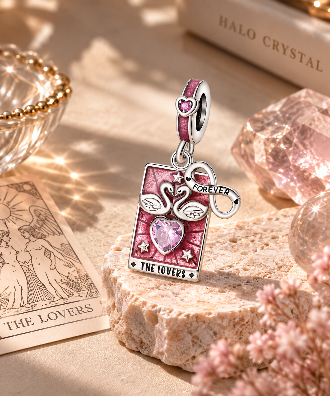 The Lovers Tarot Charm