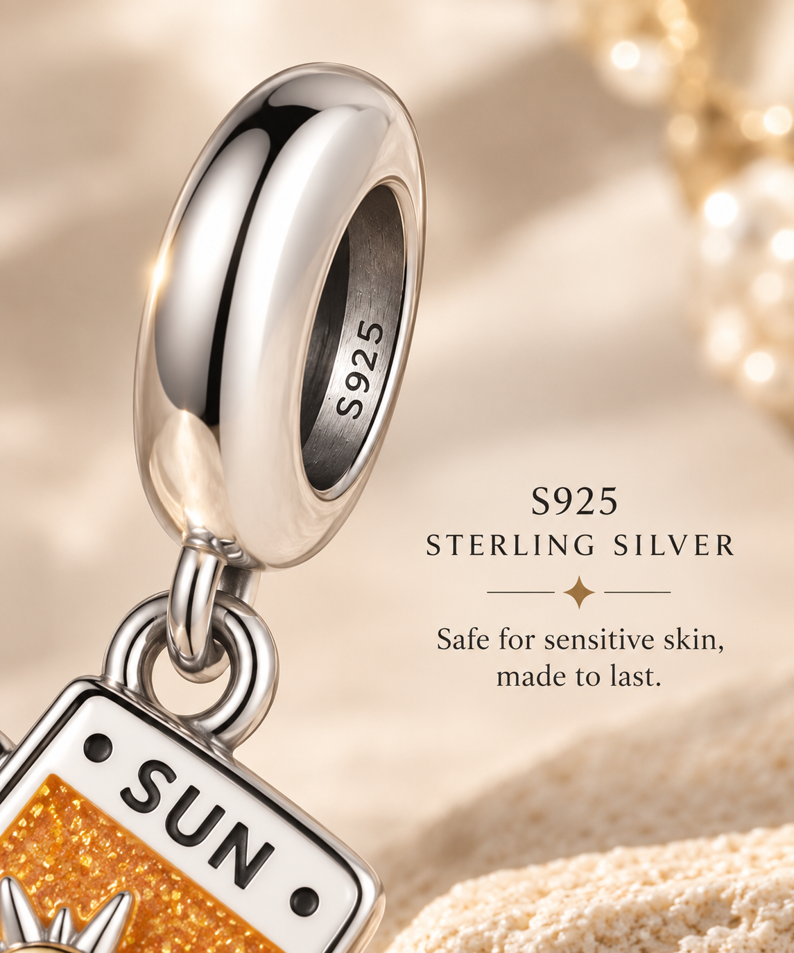 Sun & Star Tarot Charm