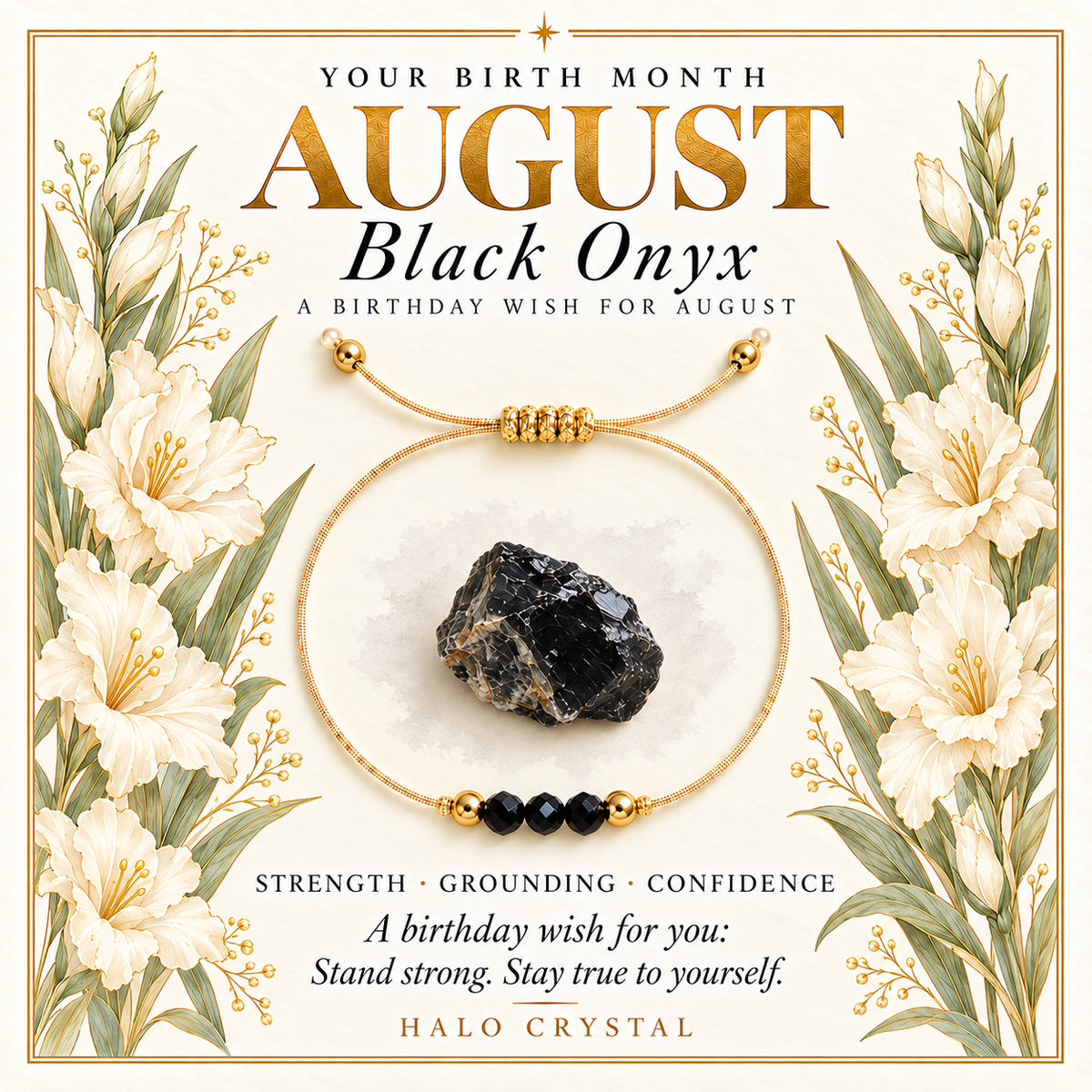 Birthstone Wish Bracelet — Choose Your Month