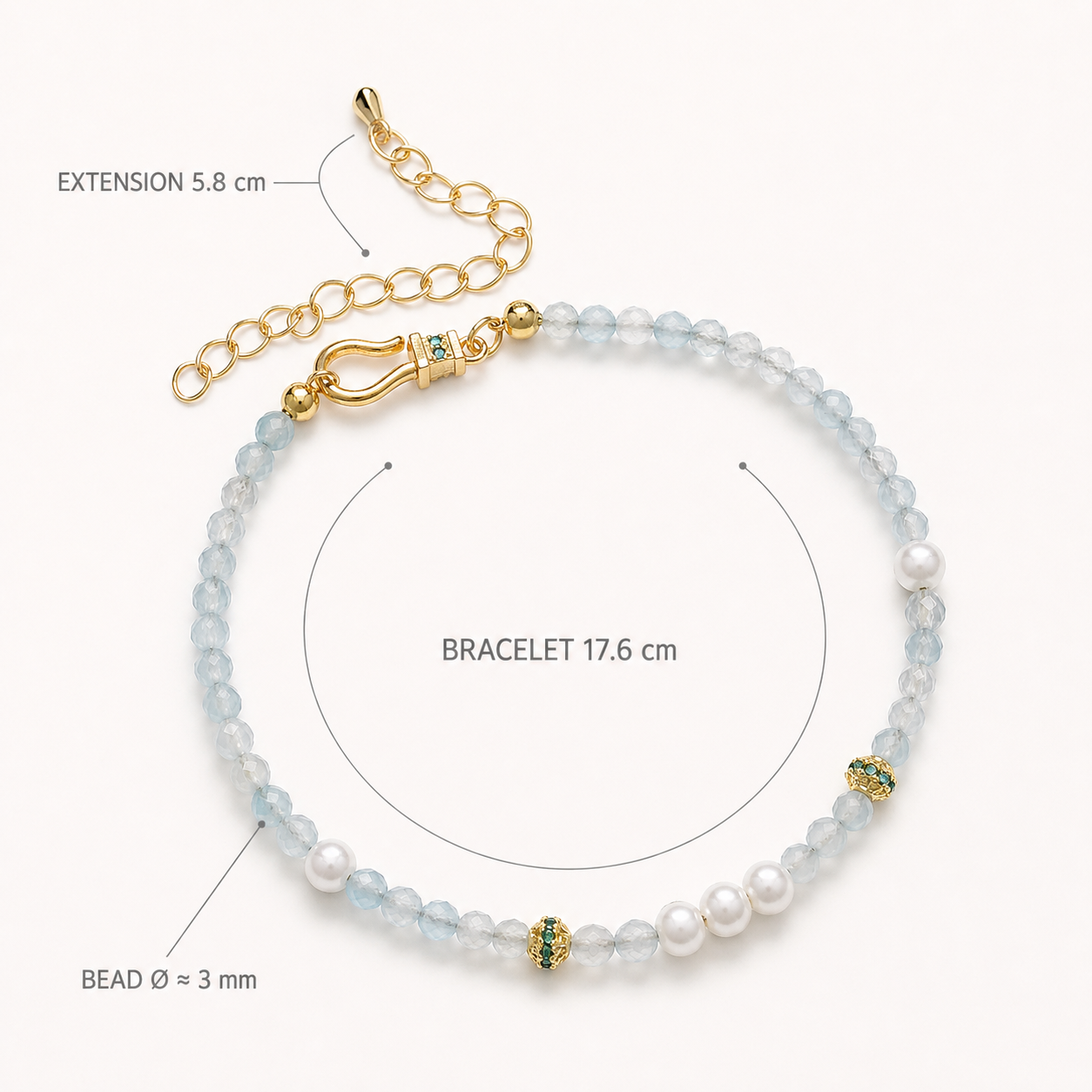 Moon Bracelet —  Stillness · Clarity