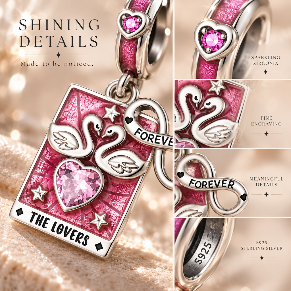 The Lovers Tarot Charm